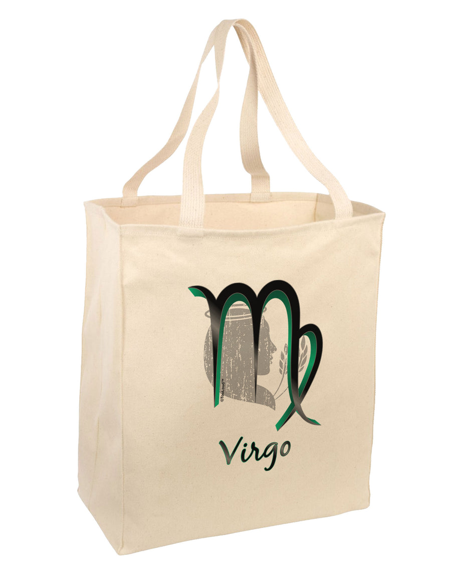 Virgo Symbol Large Grocery Tote Bag-Grocery Tote-TooLoud-Natural-Large-Davson Sales