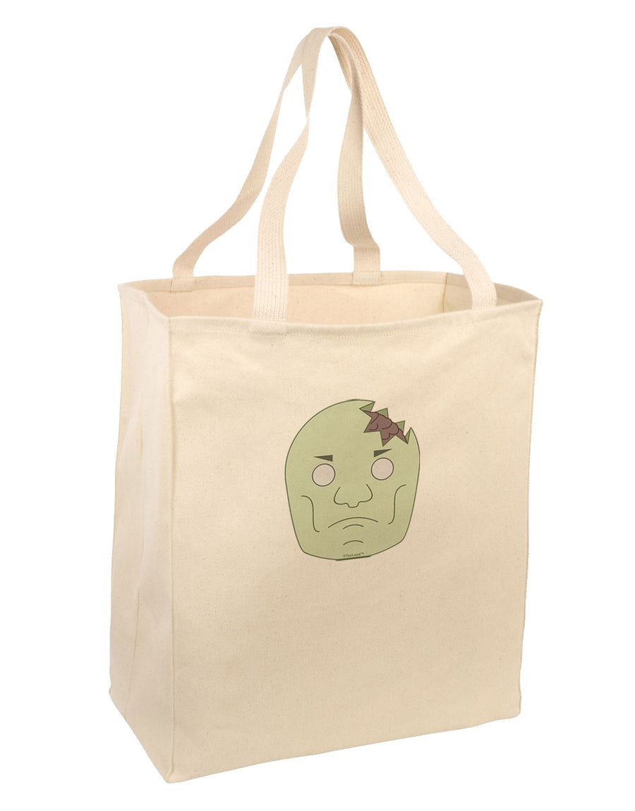 Irritated Zombie Large Grocery Tote Bag-Grocery Tote-TooLoud-Natural-Large-Davson Sales