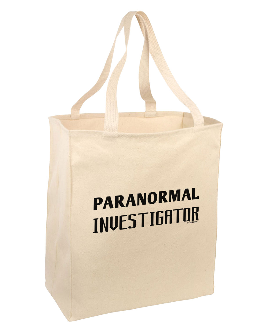 Paranormal Investigator Large Grocery Tote Bag-Grocery Tote-TooLoud-Natural-Large-Davson Sales