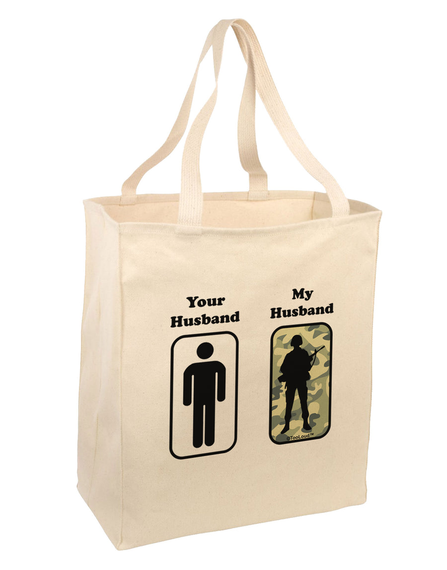 Your Husband My Husband Large Grocery Tote Bag by TooLoud-Grocery Tote-TooLoud-Natural-Large-Davson Sales