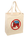 Distressed No Republicans Sign Large Grocery Tote Bag-Grocery Tote-TooLoud-Natural-Large-Davson Sales