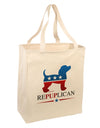 RePUPlican Large Grocery Tote Bag-Grocery Tote-TooLoud-Natural-Large-Davson Sales