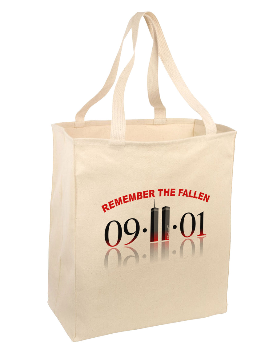 Remember The Fallen 91101 Large Grocery Tote Bag-Natural-Grocery Tote-TooLoud-Natural-Large-Davson Sales