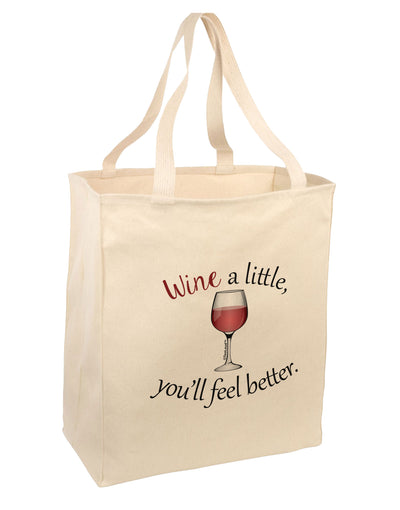 Wine a Little 15&#x22; Dark Laptop / Tablet Case Bag by TooLoud-Laptop / Tablet Case Bag-TooLoud-Natural-large-Davson Sales