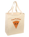 Cute Pie Slice- Happy Thanksgiving Large Grocery Tote Bag-Grocery Tote-TooLoud-Natural-Large-Davson Sales