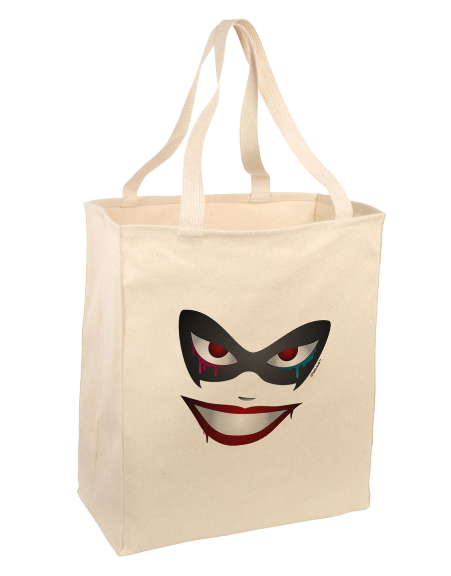 Lil Monster Mask Large Grocery Tote Bag-Grocery Tote-TooLoud-Natural-Large-Davson Sales