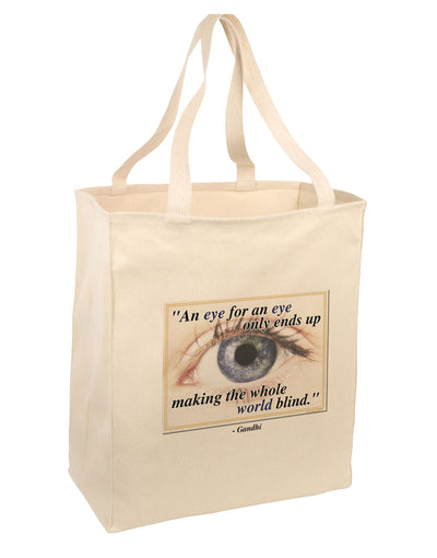 Eye For An Eye Gandhi 15&#x22; Dark Laptop / Tablet Case Bag by TooLoud-Laptop / Tablet Case Bag-TooLoud-Natural-large-Davson Sales