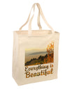 Everything is Beautiful - Sunrise Large Grocery Tote Bag by TooLoud-TooLoud-Natural-Davson Sales