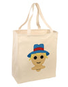 Cute Pixel Scarecrow Large Grocery Tote Bag-Grocery Tote-TooLoud-Natural-Large-Davson Sales