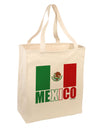 Mexican Flag - Mexico Text Large Grocery Tote Bag by TooLoud-Grocery Tote-TooLoud-Natural-Large-Davson Sales