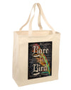 Rare Bird - Colorful Feather Large Grocery Tote Bag-Natural-Grocery Tote-TooLoud-Natural-Large-Davson Sales