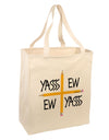 Charlie Charlie Challenge - Funny Large Grocery Tote Bag-Grocery Tote-TooLoud-Natural-Large-Davson Sales