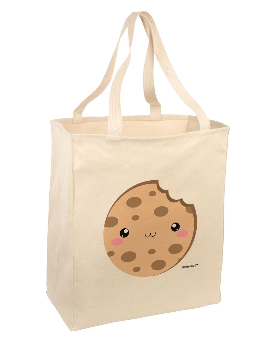 Cute Matching Milk and Cookie Design - Cookie Large Grocery Tote Bag by TooLoud-Grocery Tote-TooLoud-Natural-Large-Davson Sales