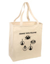 Choose Your Weapon Large Grocery Tote Bag-Grocery Tote-TooLoud-Natural-Large-Davson Sales