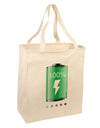 Full Energy 100 Percent Large Grocery Tote Bag-Natural-Grocery Tote-TooLoud-Natural-Large-Davson Sales