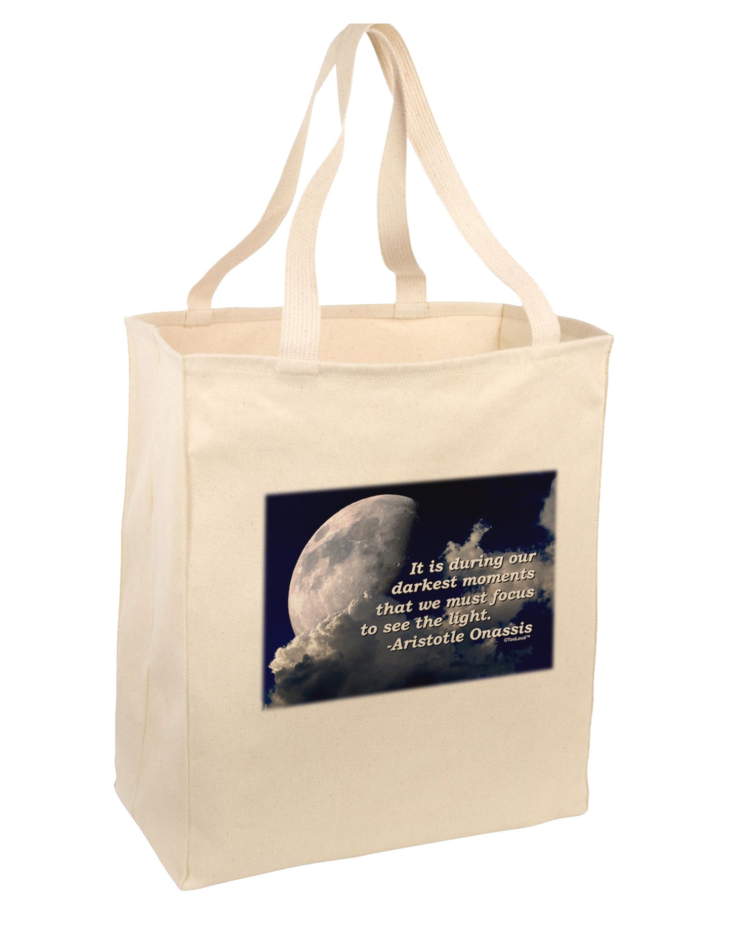 Our Darkest Moments Large Grocery Tote Bag-Natural-Grocery Tote-TooLoud-Natural-Large-Davson Sales