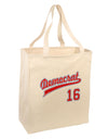 Democrat Jersey 16 Large Grocery Tote Bag-Grocery Tote-TooLoud-Natural-Large-Davson Sales