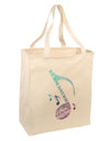 Music Note Typography Large Grocery Tote Bag-Grocery Tote-TooLoud-Natural-Large-Davson Sales