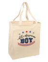 All-American Boy Large Grocery Tote Bag-Grocery Tote-TooLoud-Natural-Large-Davson Sales