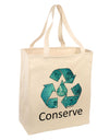 Water Conservation Text Large Grocery Tote Bag by TooLoud-Grocery Tote-TooLoud-Natural-Large-Davson Sales