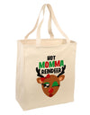 Hot Momma Reindeer Matching Deer Large Grocery Tote Bag-Grocery Tote-TooLoud-Natural-Large-Davson Sales