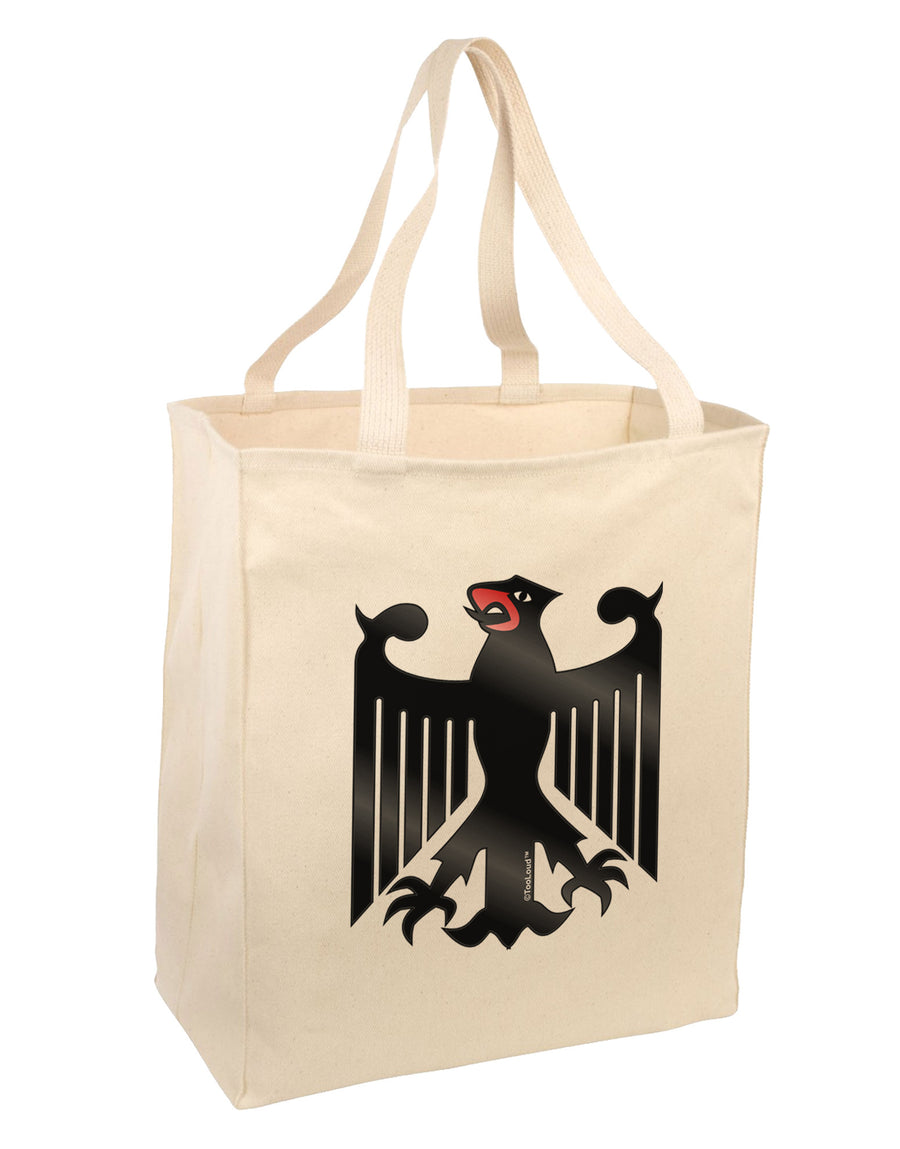 Bundeswehr Logo Large Grocery Tote Bag-Natural-Grocery Tote-TooLoud-Natural-Large-Davson Sales