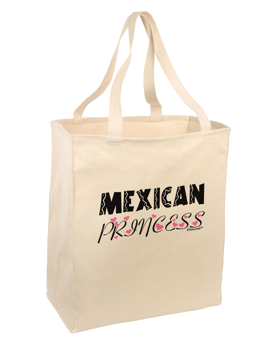 Mexican Princess - Cinco de Mayo Large Grocery Tote Bag by TooLoud-Grocery Tote-TooLoud-Natural-Large-Davson Sales