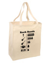 Rock Band Pictograph Large Grocery Tote Bag-Grocery Tote-TooLoud-Natural-Large-Davson Sales