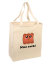 Nice Rack Large Grocery Tote Bag-Grocery Tote-TooLoud-Natural-Large-Davson Sales