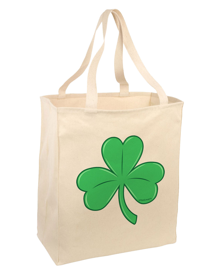 Shamrock Vector Design Large Grocery Tote Bag by TooLoud-Grocery Tote-TooLoud-Natural-Large-Davson Sales