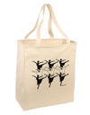 Nine Ladies Dancing Large Grocery Tote Bag-Grocery Tote-TooLoud-Natural-Large-Davson Sales