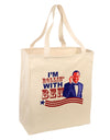 Rollin' With Ben Large Grocery Tote Bag-Grocery Tote-TooLoud-Natural-Large-Davson Sales