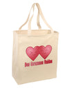 Dos Corazones Unidos Design Large Grocery Tote Bag by TooLoud-Grocery Tote-TooLoud-Natural-Large-Davson Sales