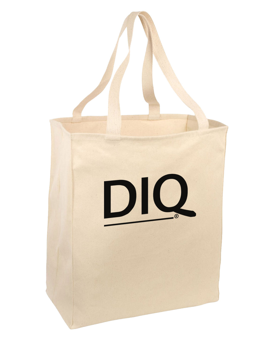 DIQ Wear Logo Large Grocery Tote Bag-Grocery Tote-DIQ Wear-Natural-Large-Davson Sales