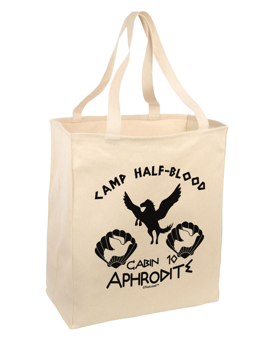 Cabin 10 Aphrodite Camp Half Blood Large Grocery Tote Bag-Grocery Tote-TooLoud-Natural-Large-Davson Sales