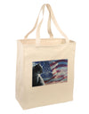 All American Cat Large Grocery Tote Bag by TooLoud-Grocery Tote-TooLoud-Natural-Large-Davson Sales