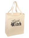 Good Witch - Halloween Distressed Large Grocery Tote Bag-Grocery Tote-TooLoud-Natural-Large-Davson Sales