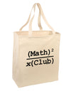 Math Club Large Grocery Tote Bag by TooLoud-Grocery Tote-TooLoud-Natural-Large-Davson Sales