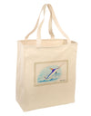 Swordfish Watercolor Large Grocery Tote Bag-Grocery Tote-TooLoud-Natural-Large-Davson Sales