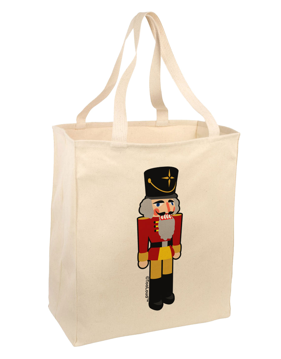 Festive Nutcracker - No Text Large Grocery Tote Bag by TooLoud-TooLoud-Natural-Davson Sales