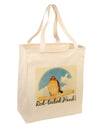 Red-tailed Hawk Text Large Grocery Tote Bag-Grocery Tote-TooLoud-Natural-Large-Davson Sales