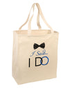 I Said I Do - Groom Large Grocery Tote Bag-Grocery Tote-TooLoud-Natural-Large-Davson Sales