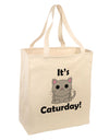 It's Caturday Cute Cat Design Large Grocery Tote Bag by TooLoud-Grocery Tote-TooLoud-Natural-Large-Davson Sales