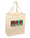 Extraterrestial Pop-art #1 Large Grocery Tote Bag by TooLoud-Grocery Tote-TooLoud-Natural-Large-Davson Sales