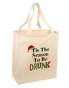 Season To Be Drunk Large Grocery Tote Bag-Grocery Tote-TooLoud-Natural-Large-Davson Sales