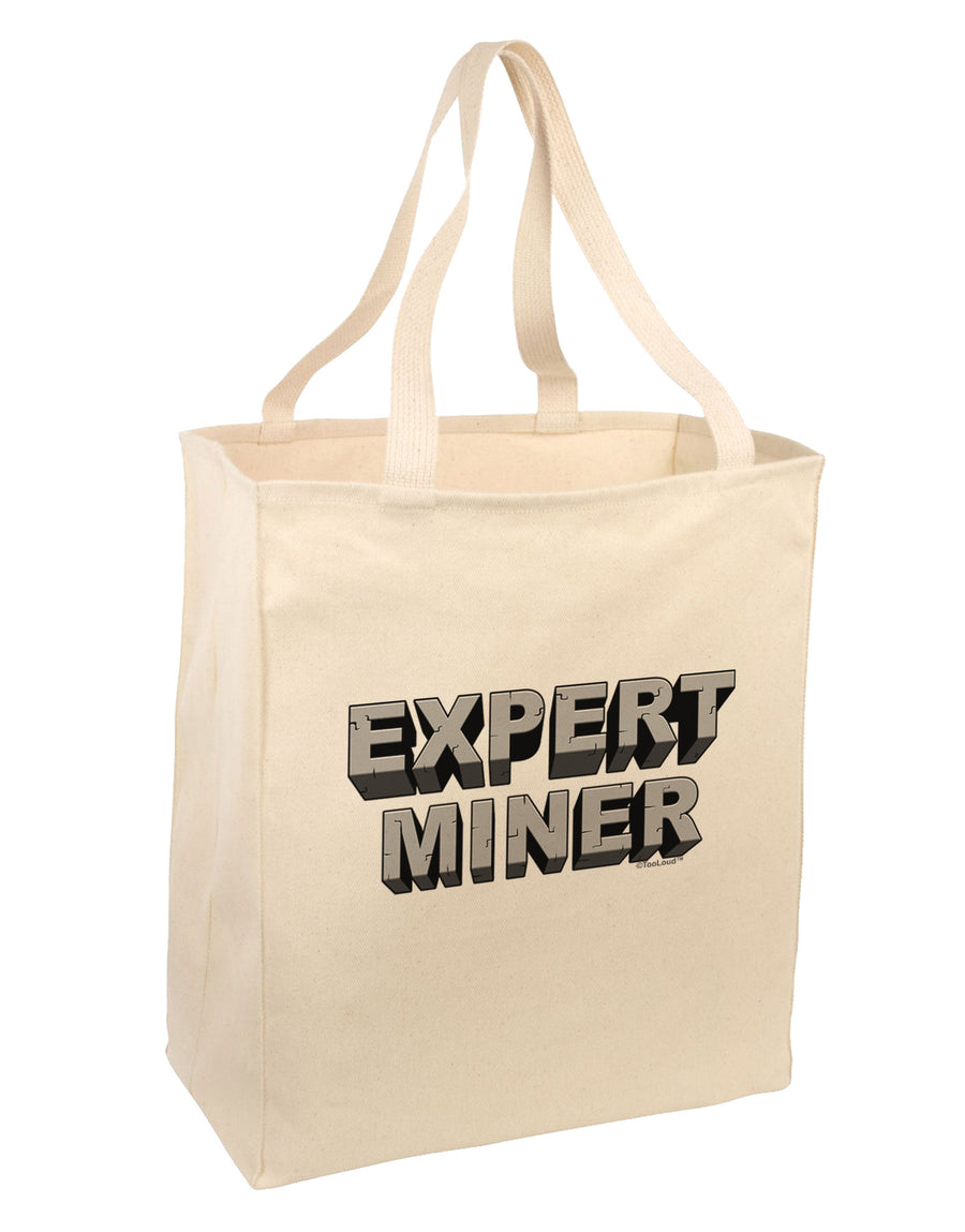 Expert Miner Large Grocery Tote Bag-Grocery Tote-TooLoud-Natural-Large-Davson Sales