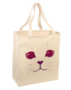 Heart Kitten Large Grocery Tote Bag by TooLoud-Grocery Tote-TooLoud-Natural-Large-Davson Sales