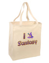 I Love Fantasy Large Grocery Tote Bag-Natural-Grocery Tote-TooLoud-Natural-Large-Davson Sales