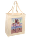 California Beach Filter Large Grocery Tote Bag-Natural-Grocery Tote-TooLoud-Natural-Large-Davson Sales