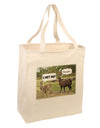 Angry Standing Llamas Large Grocery Tote Bag-Natural by TooLoud-Grocery Tote-TooLoud-Natural-Large-Davson Sales